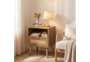 BBWL Nachttisch Rattan 1 Schublade Massivholzbeine Bild 4