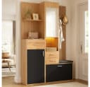 BBWL Kompaktgarderobe mit LED, Spiegel & Sitzbank Bild 5