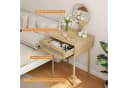 MODFU Schminktisch Bohemian Rattan mit Spiegel 2 Schubladen Bild 4