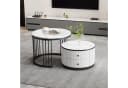 MODFU Couchtisch-Set in Nestform mit Marmoroptik Bild 1