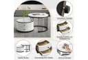 MODFU Couchtisch-Set in Nestform mit Marmoroptik Bild 5