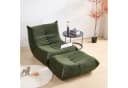 STILVORA Sitzsack Relaxsessel Indoor-Lazy Sofa mit Fußstütze Grün Bild 3