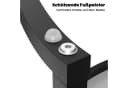 STILVORA Couchtisch 2-tlg. Schwarz/Weiß Stapelbar MDF Metall Bild 5
