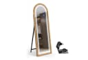 BBWL Ganzkörperspiegel LED Bogenform Holzrahmen 160x50cm Bild 3