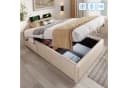 REDOM Polsterbett 90x200 cm mit Bettkasten, USB-Anschluss & Lattenrost Bild 1