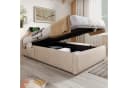 REDOM Polsterbett 90x200 cm mit Bettkasten, USB-Anschluss & Lattenrost Bild 3