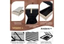 REDOM Polsterbett 90x200 cm mit Bettkasten, USB-Anschluss & Lattenrost Bild 5