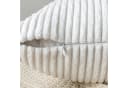OKWISH Kissenbezüge 2er Set Kordsamt Gestreift Weiß Bild 4