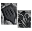 OKWISH Kochbesteck-Set 10-tlg. Silikon Schwarz Spülmaschinengeeignet Bild 5
