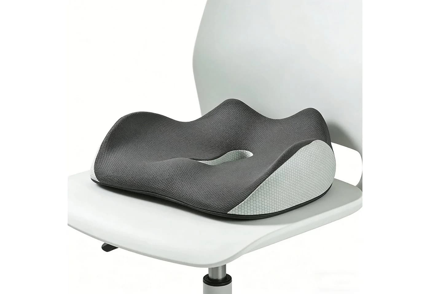 OKWISH Ergonomisches 3D Sitzkissen Orthopädisch Grau Memory-Schaum - Bild 2