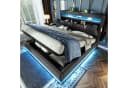 REDOM Polsterbett 180x200 cm mit LED-Beleuchtung und USB-Anschlüssen Grau Bild 2