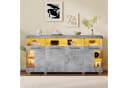 OKWISH Sideboard Seitenschrank mit LED Licht Bild 3