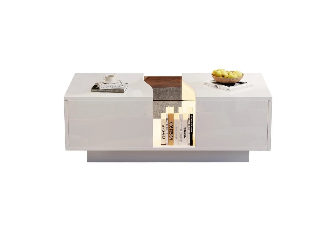 MODFU Couchtisch mit Acrylplatte und LED-Beleuchtung - Bild 2
