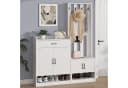 MODFU Garderoben-Set 3-in-1 Lösung, Wandhängeschrank, Flurtrockenständer, Kleiderschrank Bild 4