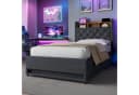 HAUSS SPOLE Polsterbett Grau mit LED und USB Bild 1