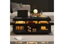 OKWISH Couchtisch Hochglanz-Sofatisch mit LED-Beleuchtung Bild 5
