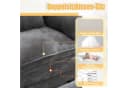 MODFU Loungesessel Chenille Grau mit Hocker & Stauraum Bild 5