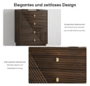 MODFU Kommode 4 Schubladen Mid-Century Walnuss Modern Bild 5