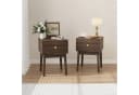 REDOM Nachttisch Kommode Nightstand Mid-Century Modern Nussbaum 2er Set Bild 2