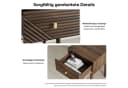 REDOM Nachttisch Kommode Nightstand Mid-Century Modern Nussbaum 2er Set Bild 5