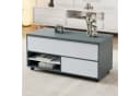 MODFU Couchtisch Hydraulischer Hub Tisch Multifunktional Grau/Weiß Bild 1