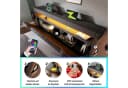 MODFU Polsterbett mit LED Beleuchtung, Stauraum & Ladefunktion Grau Bild 5