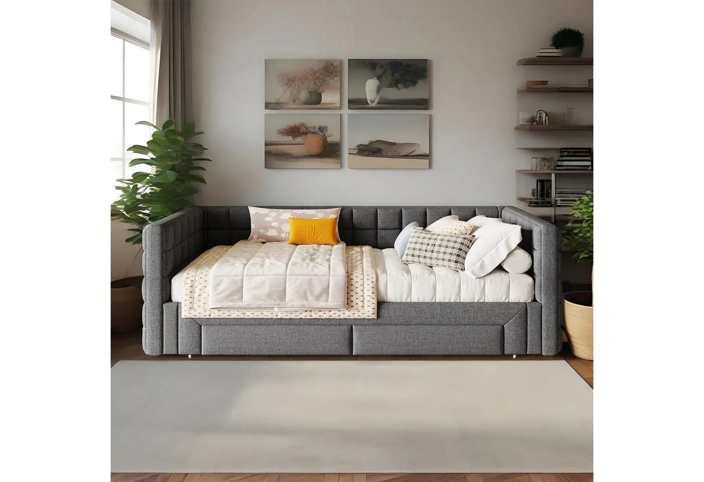 MODFU Daybett Funktionsbett 90x200 cm 2 Schubladen - Bild 3