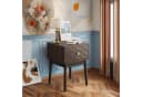 MODFU Nachttisch Mid-Century Modern Nussbaum mit Schubladen Bild 3