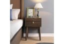 MODFU Nachttisch Mid-Century Modern Nussbaum mit Schubladen Bild 4