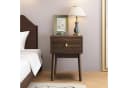 MODFU Nachttisch Mid-Century Modern Nussbaum mit Schubladen Bild 5