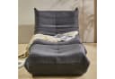 HAUSS SPOLE Lazy Sofa mit Fußhocker Teddysamt Grau Bild 4