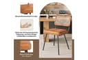MODFU Esszimmerstuhl Retro-Stuhl Set 2 St. Kunstleder PE-Rattan Bild 3