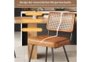 MODFU Esszimmerstuhl Retro-Stuhl Set 2 St. Kunstleder PE-Rattan Bild 5
