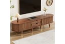 MODFU Lowboard Rustikaler TV-Schrank Walnussoptik Bild 4