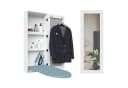 REDOM Spiegelschrank Wand-Bügelbrett-Schrank Weiß mit Spiegel Bild 2