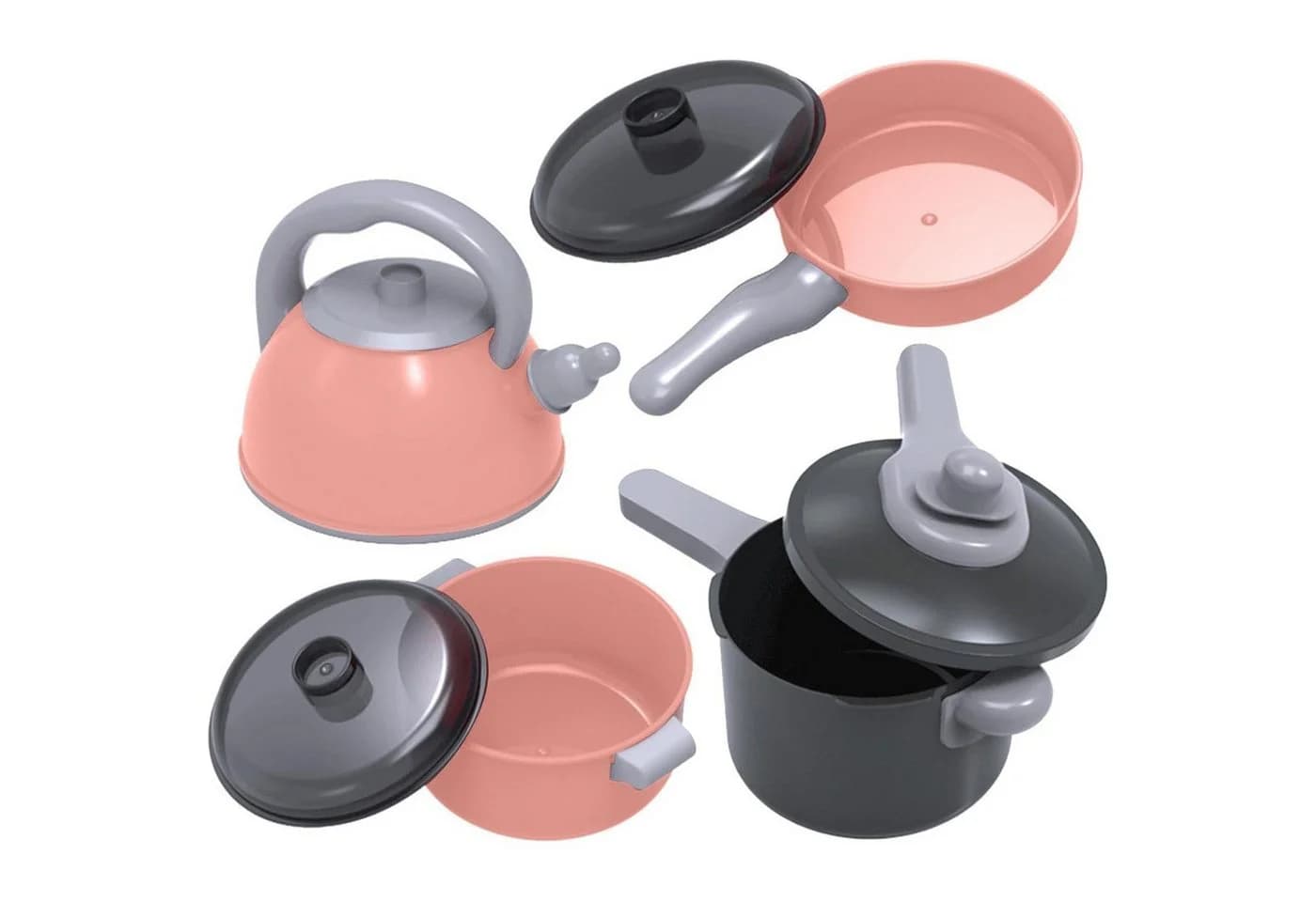 OKWISH Spielküche Kinder 28-teiliges Lernspielzeug Set aus Kunststoff - Bild 5