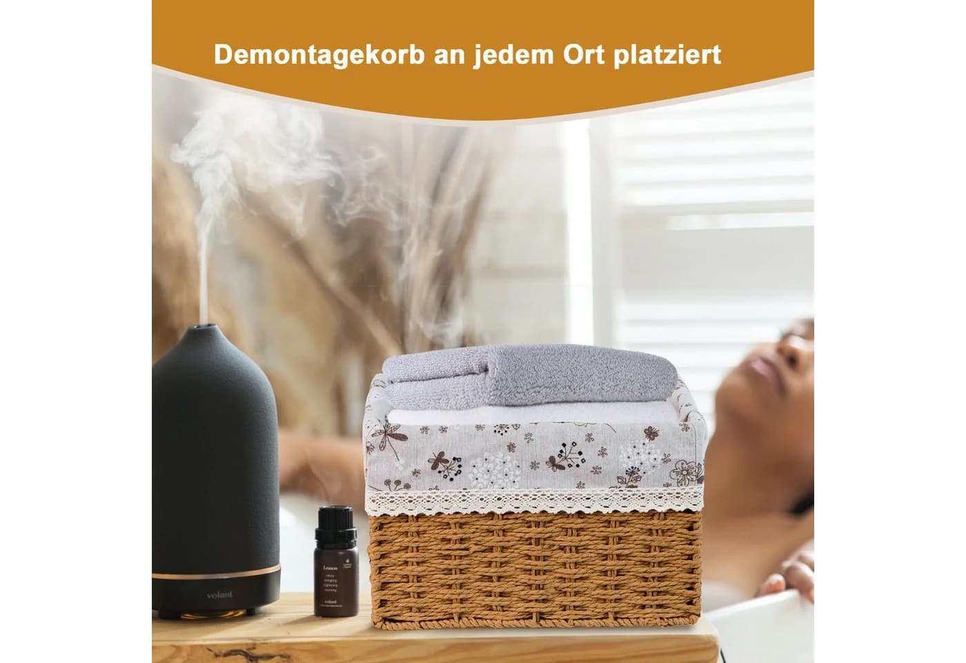 AdelDream Wäschekorb Wohnzimmer-Aufbewahrungsregal - Bild 4