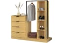 WAOHO Kleiderständer mit Schubladenkommode, Kommode, Kleiderständer 145cm Bild 2