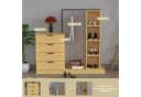 WAOHO Garderoben-Set Schubladenkommode mit Kleiderstange Bild 5
