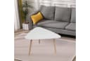Happy Home Couchtisch Weiß Holz 80x80x48 cm Bild 1