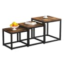 WAOHO Couchtisch 3-teilig MDF mit Metallrahmen Bild 2