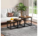 WAOHO Couchtisch 3-teilig MDF mit Metallrahmen Bild 4