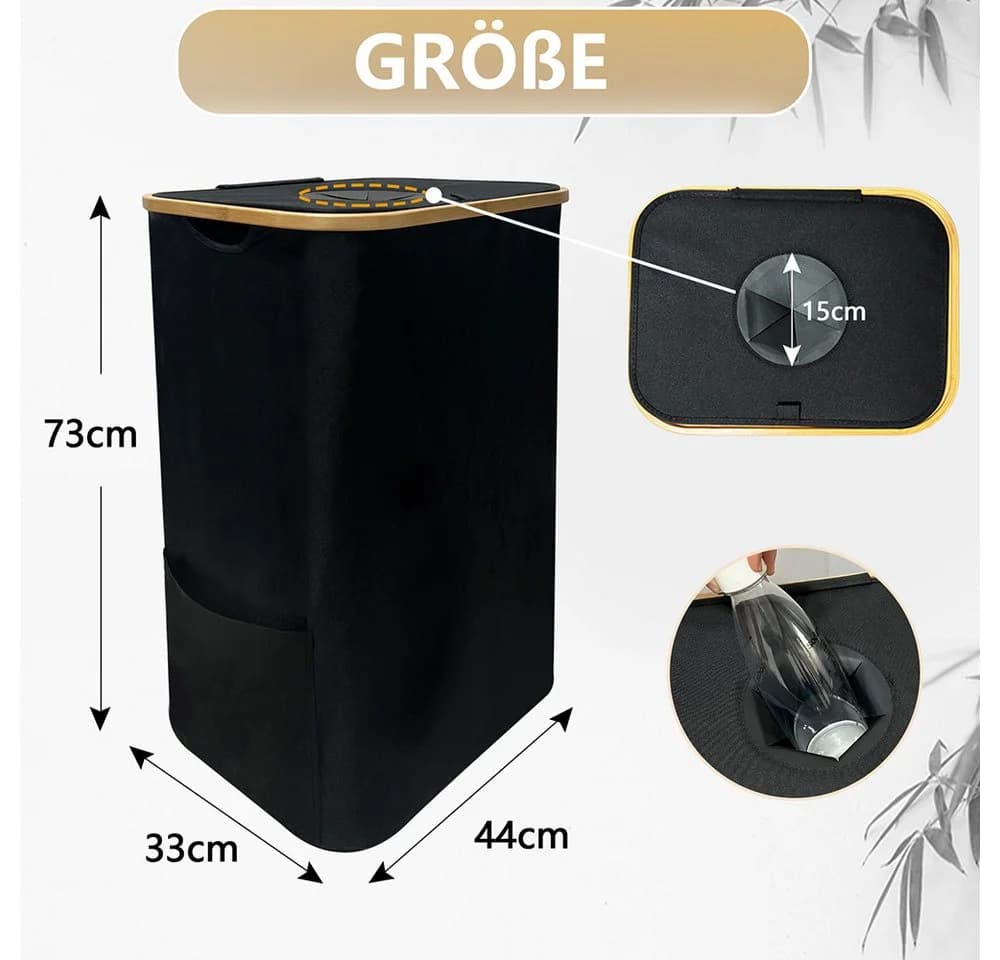 WAOHO Faltbarer Flaschensammler 100L mit Gummidichtung