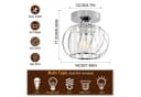 POPOLIC Deckenleuchte Moderne Kristall-Deckenlampe Silber Bild 5
