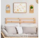 POPOLIC Wandregal 2 Stück Holz Boho Wanddeko Holzregal Wand Bild 5