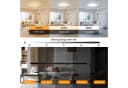 POPOLIC LED Deckenleuchte 24W RGB Farbwechsel Deckenbeleuchtung 3000K-6500K, dimmbar, 3200 lm, Badezimmer-Deckenleuchte mit Fernbedienung, Quadrat Bild 4