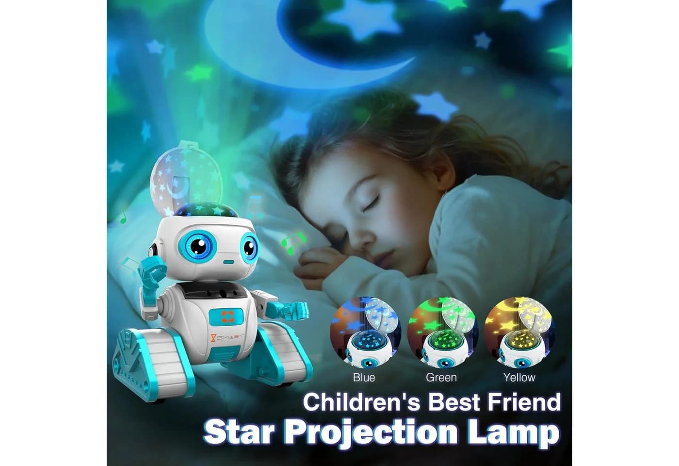 POPOLIC RC-Roboter Kinder Spielzeug Wiederaufladbar mit LED-Augen und Musik - Bild 4