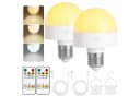 POPOLIC LED-Leuchtmittel Wiederaufladbare Glühbirne mit Timer und Fernbedienung, dimmbare, B22, 2 St., mit Magnetsockel, abnehmbare B22-Lade-LED-Glühbirne, 3 Farbtemperaturen Bild 2