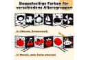 POPOLIC Lernspielzeug Kontrastbuch Baby, 31 PCS Schwarz Weiß Spielzeug Baby Bild 3