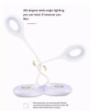 POPOLIC LED Schreibtischlampe 360° Flexibel mit RGB-Farbwechsel & Touch-Dimmer Bild 3